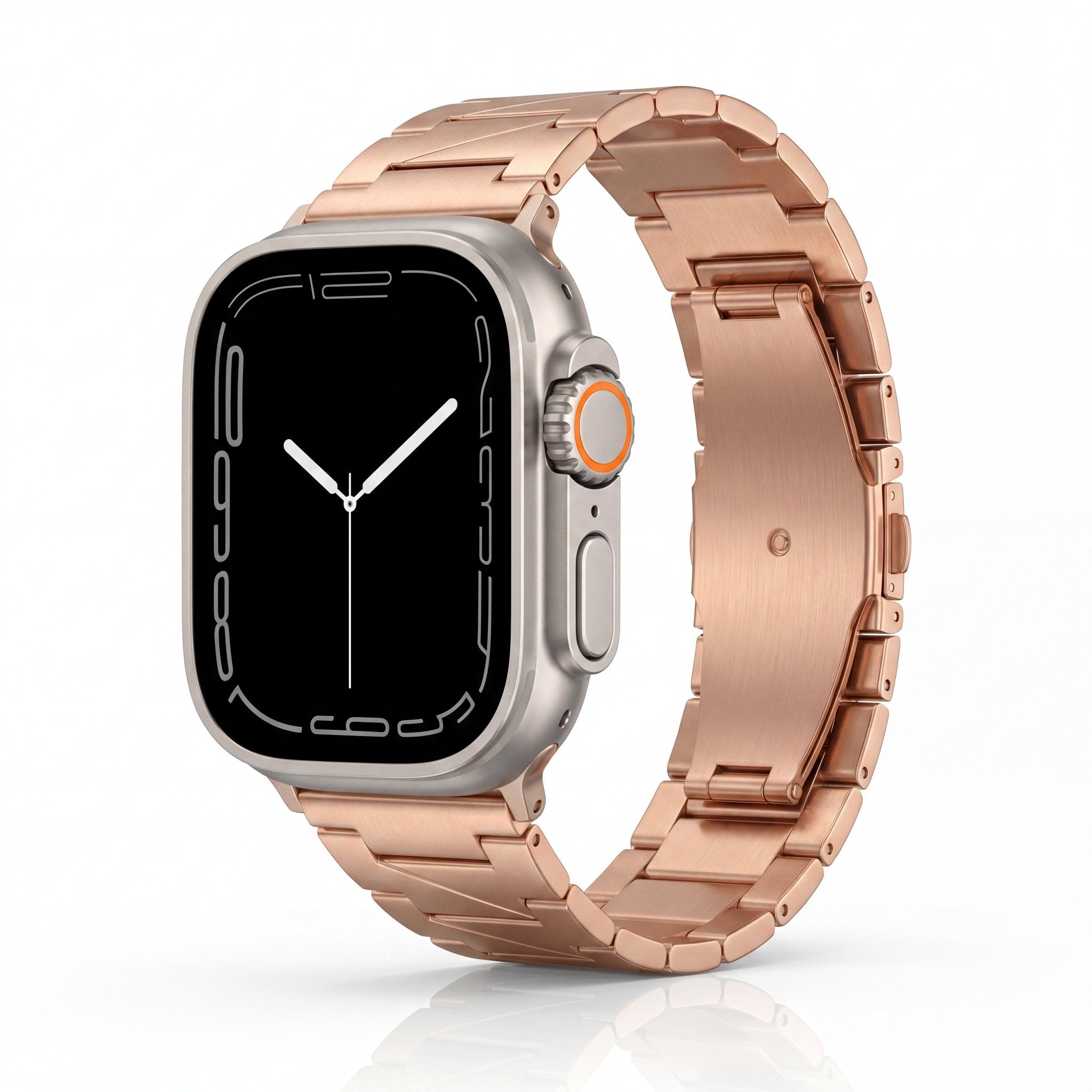 Lustra Facet Watch Band – Stainless Steel Strap for Apple Watch 8 45mm - TrendsToLife