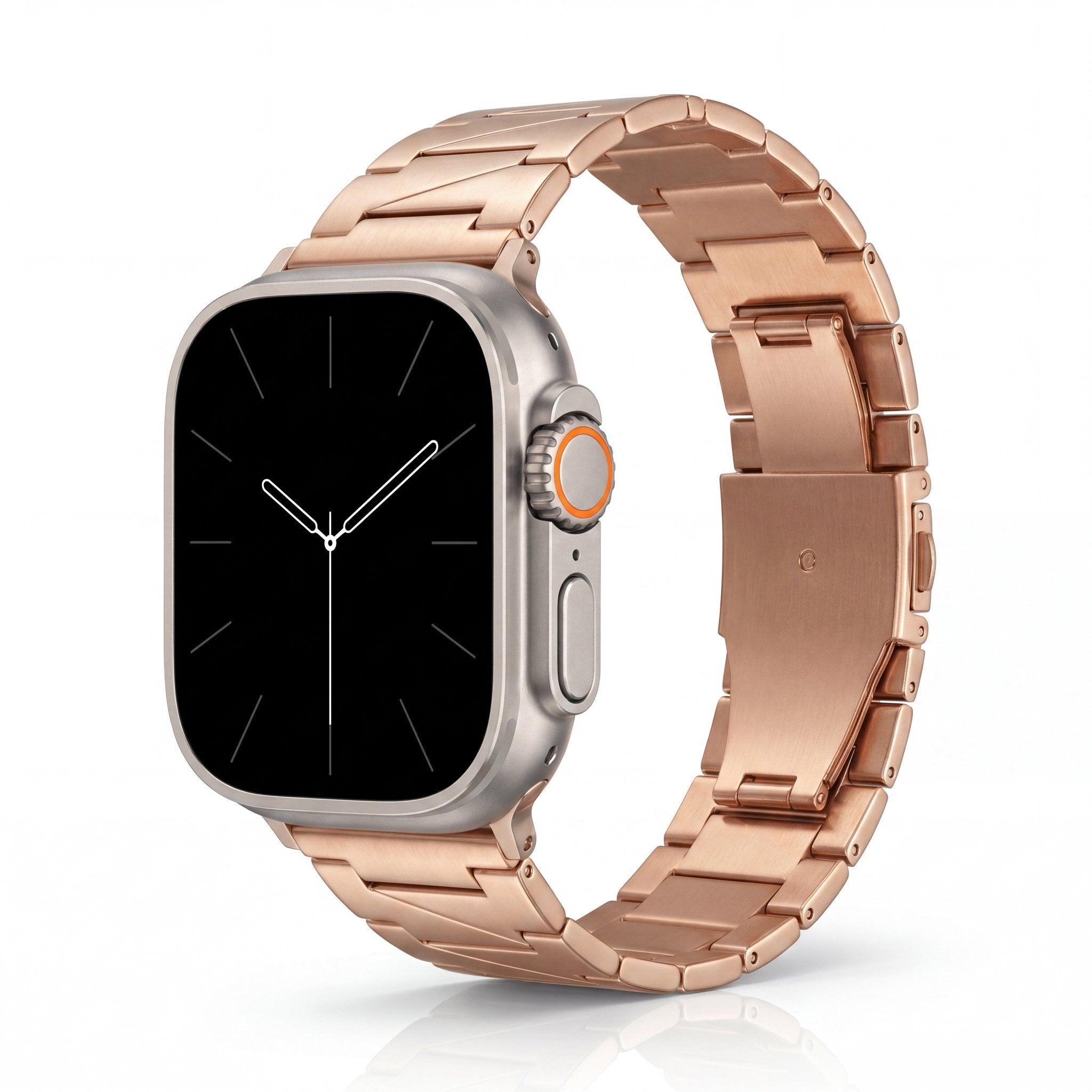 Lustra Facet Watch Band – Stainless Steel Strap for Apple Watch 8 45mm - TrendsToLife