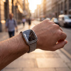 Lustra Facet Watch Band – Stainless Steel Strap for Apple Watch 8 45mm - TrendsToLife