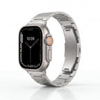 Lustra Facet Watch Band – Stainless Steel Strap for Apple Watch 8 45mm - TrendsToLife