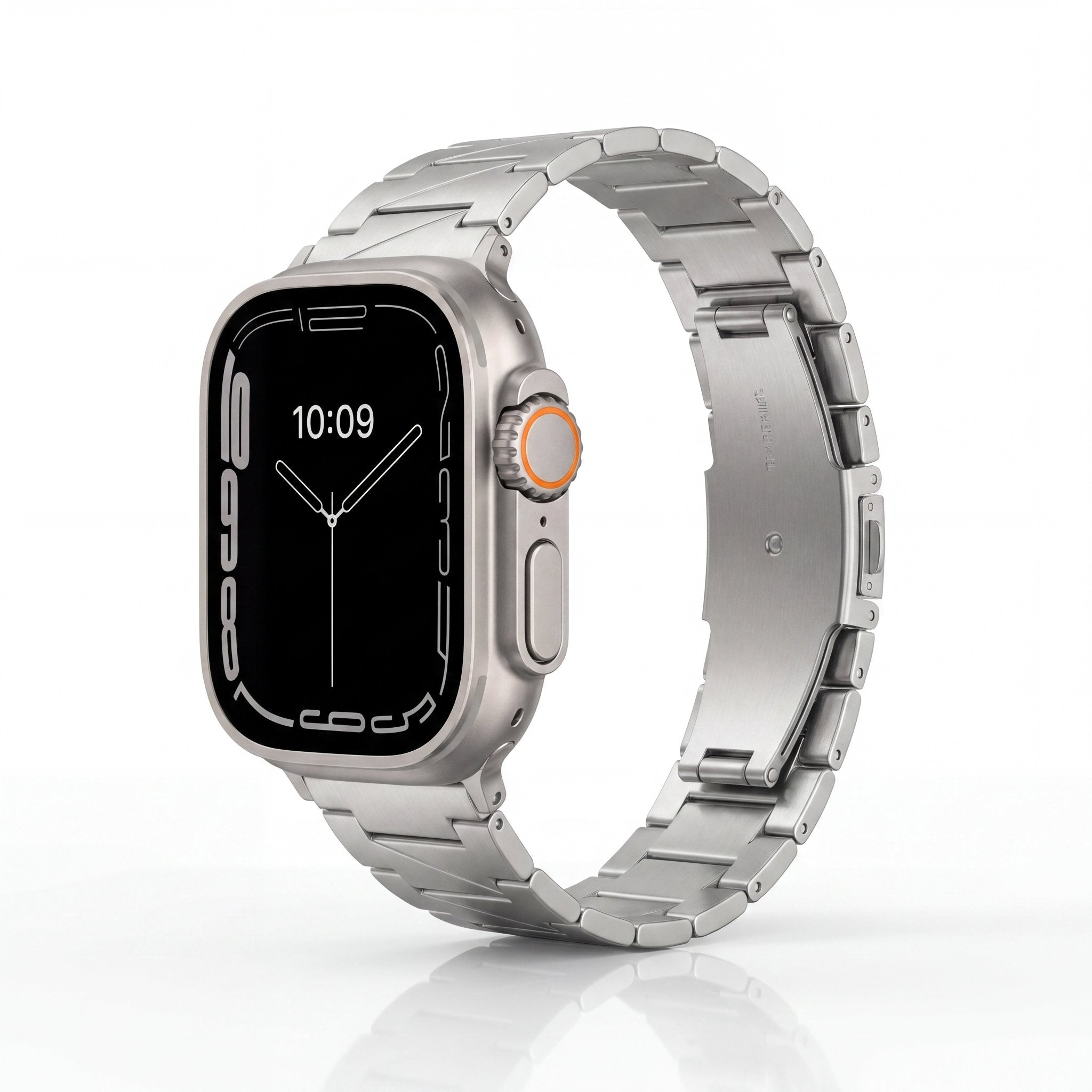 Lustra Facet Watch Band – Stainless Steel Strap for Apple Watch 8 45mm - TrendsToLife