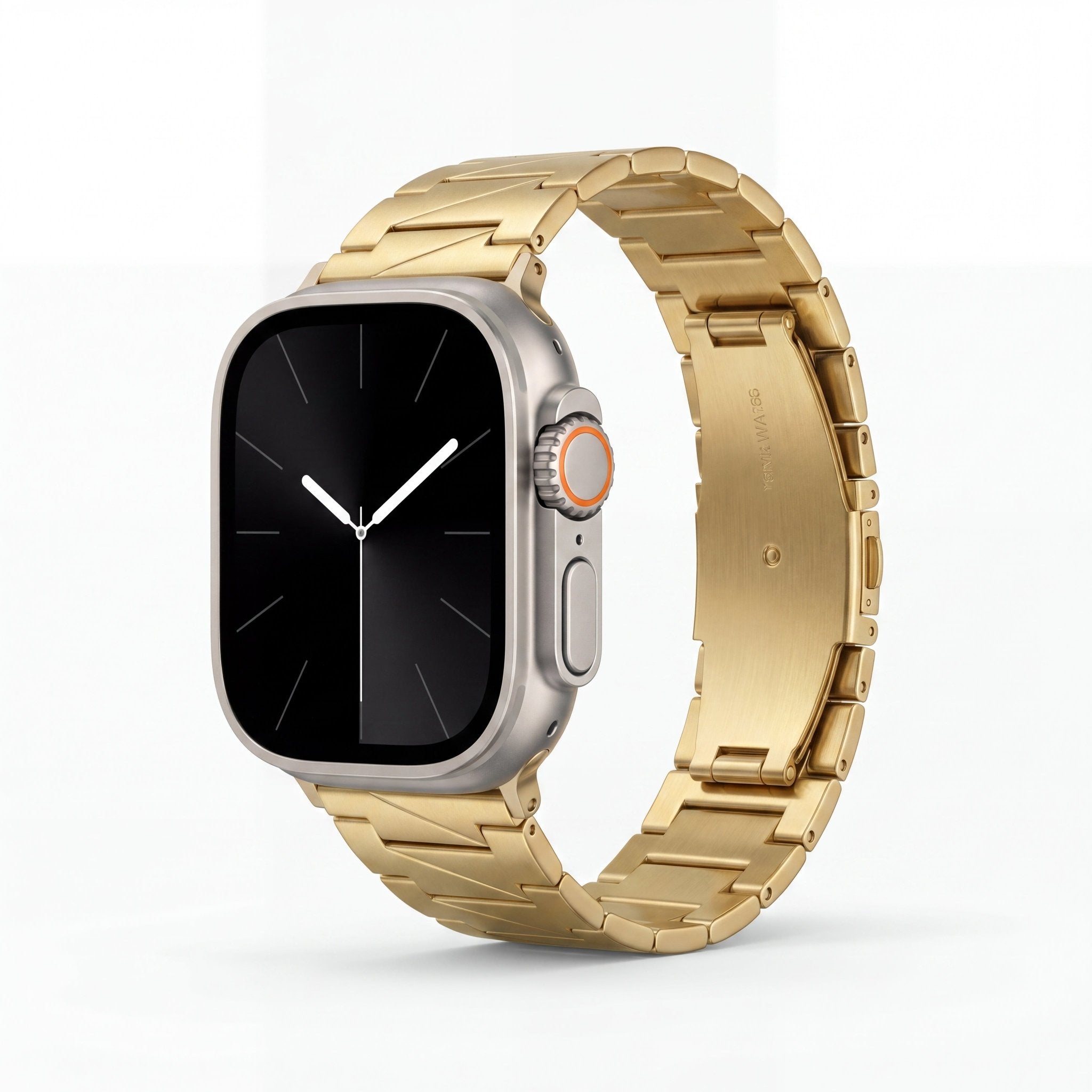 Lustra Facet Watch Band – Stainless Steel Strap for Apple Watch 8 45mm - TrendsToLife