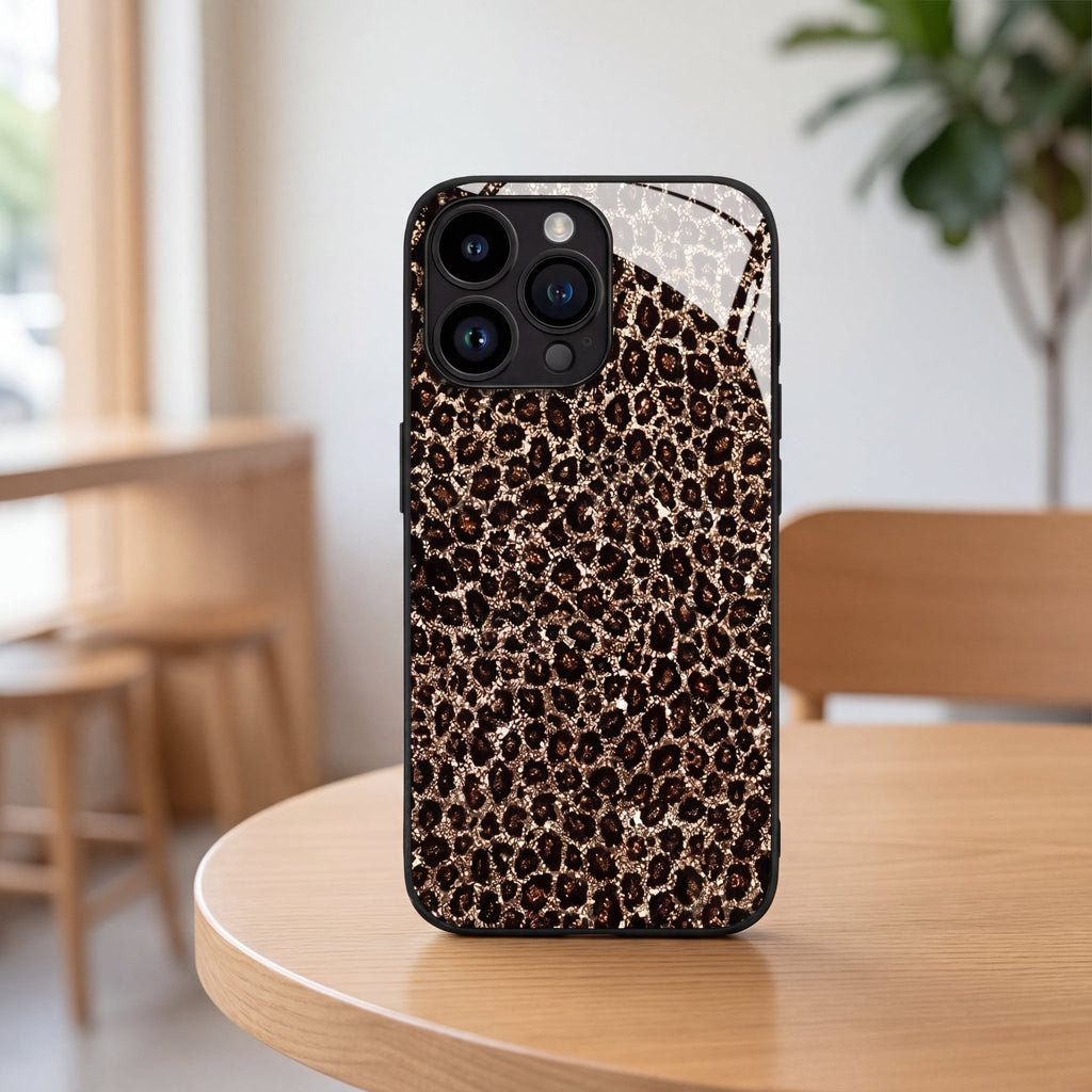 Luxe Leopard iPhone Case – Tempered Glass Protection for iPhone 17 Series - TrendsToLife