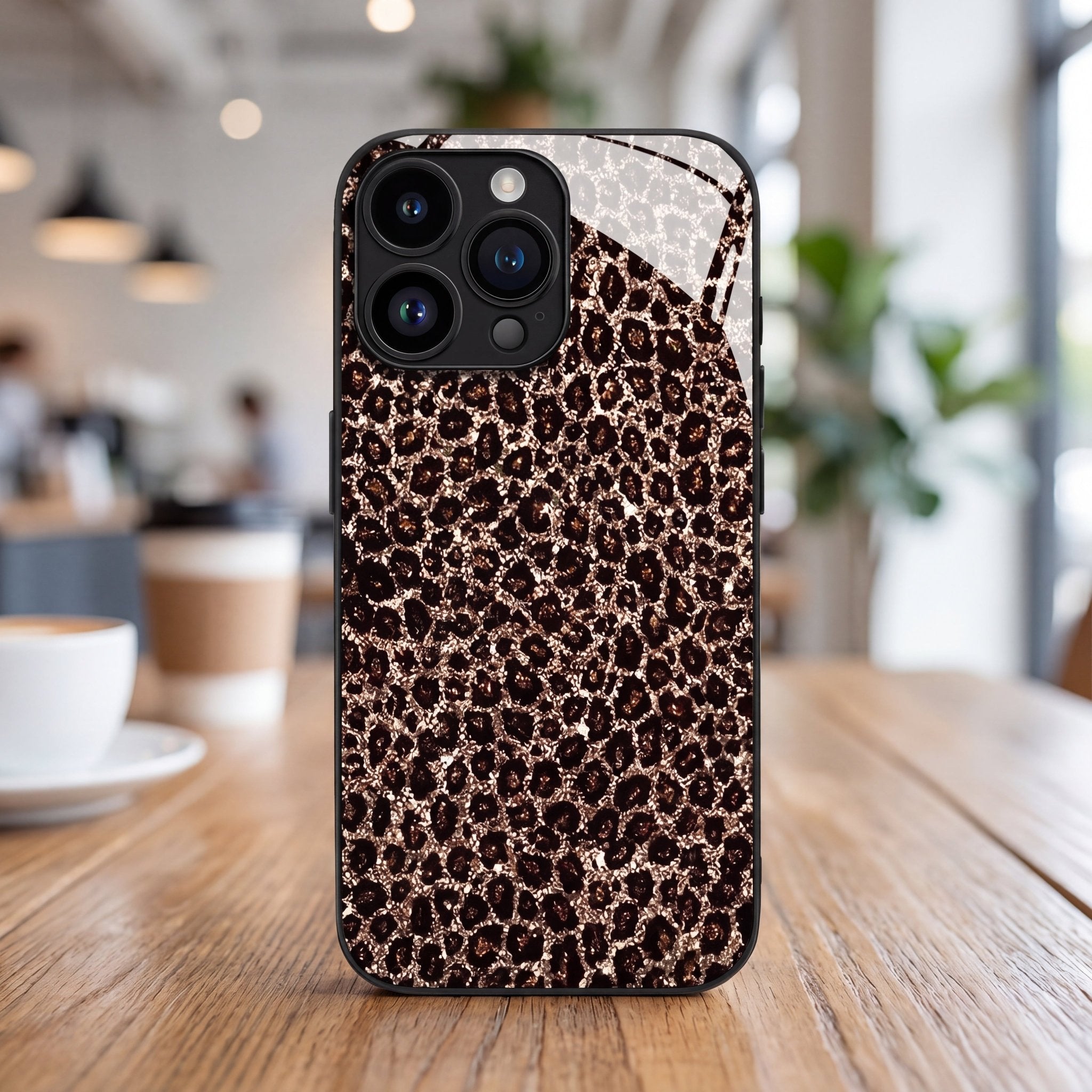 Luxe Leopard iPhone Case – Tempered Glass Protection for iPhone 17 Series - TrendsToLife