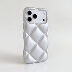 LuxeQuilt Diamond Pattern Shockproof Case for iPhone 11–17 Series - TrendsToLife