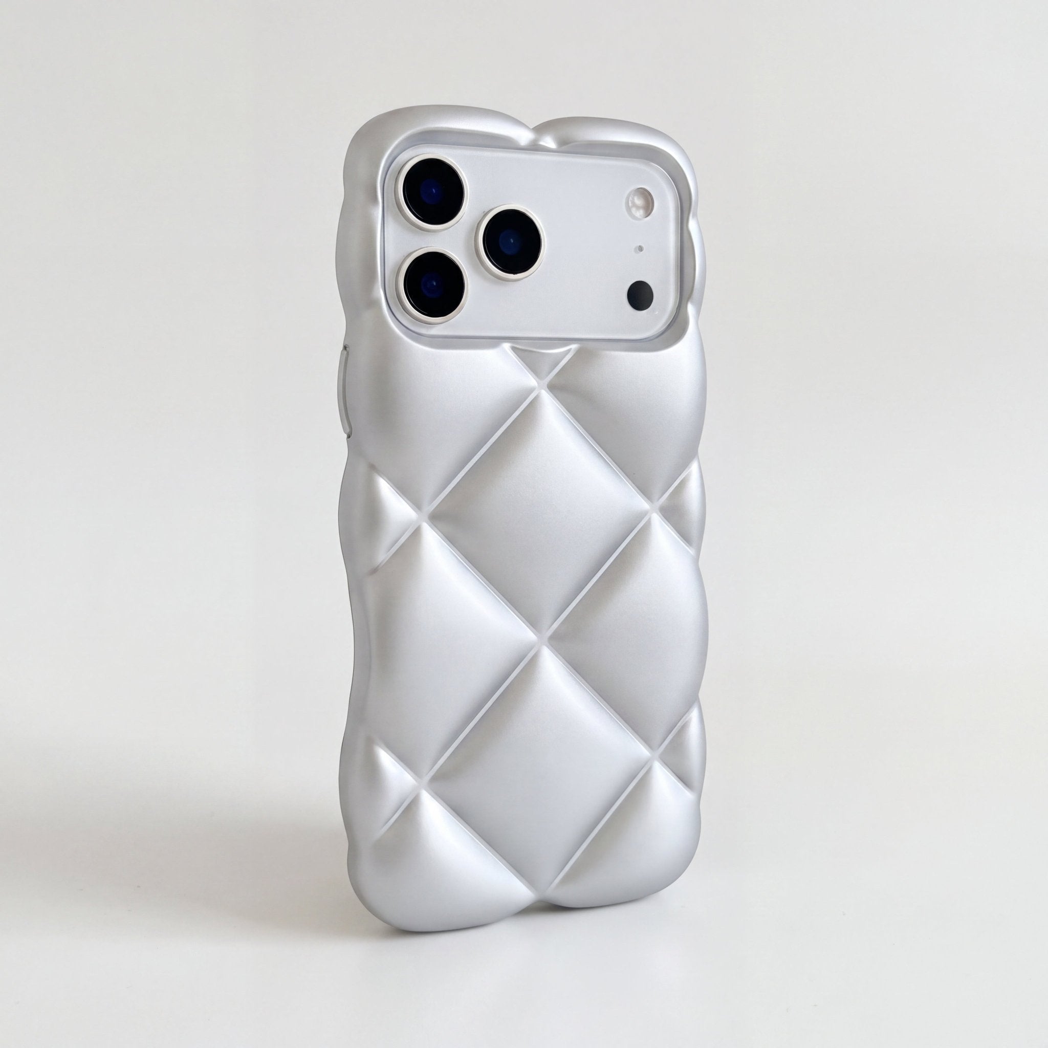 LuxeQuilt Diamond Pattern Shockproof Case for iPhone 11–17 Series - TrendsToLife