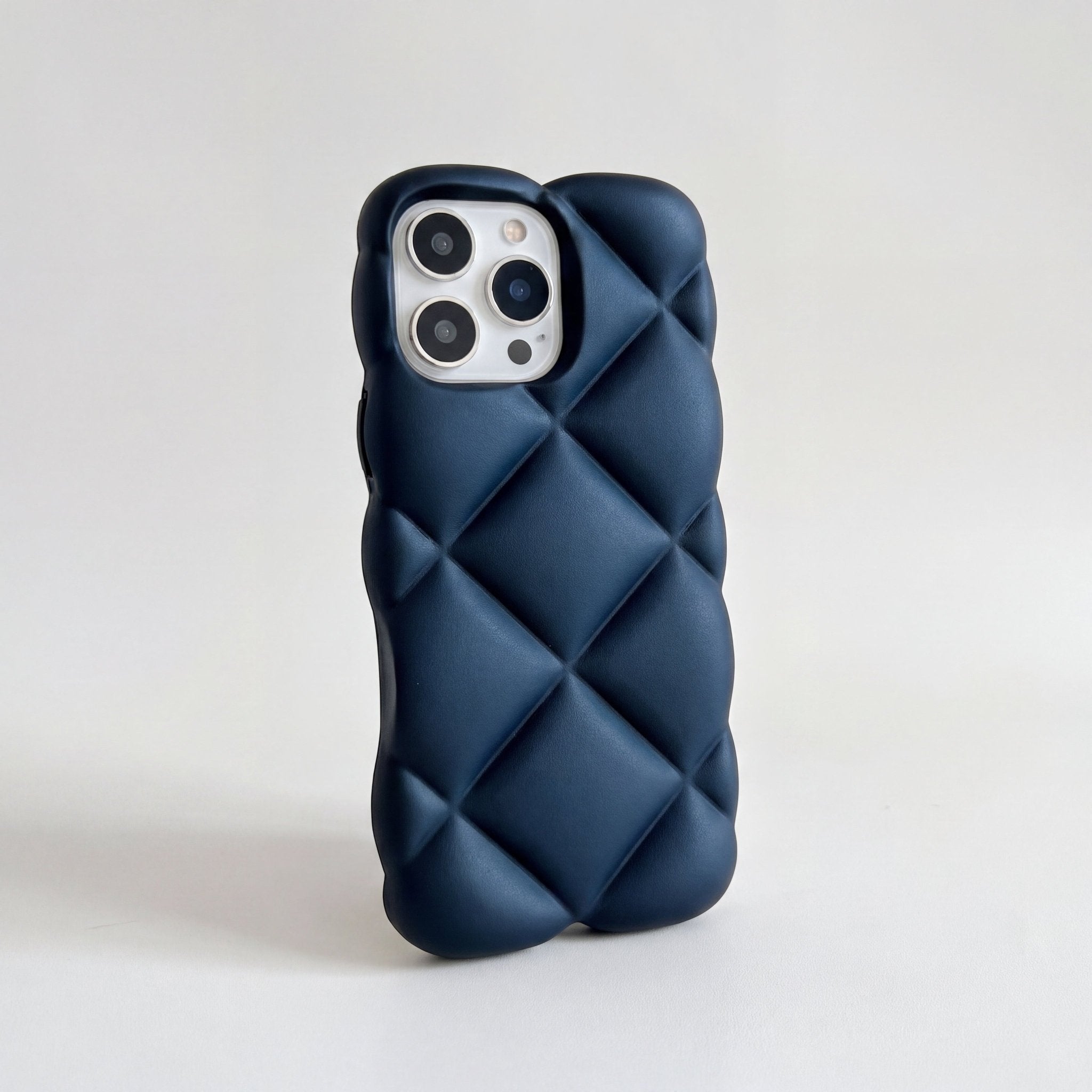 LuxeQuilt Diamond Pattern Shockproof Case for iPhone 11–17 Series - TrendsToLife