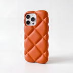 LuxeQuilt Diamond Pattern Shockproof Case for iPhone 11–17 Series - TrendsToLife