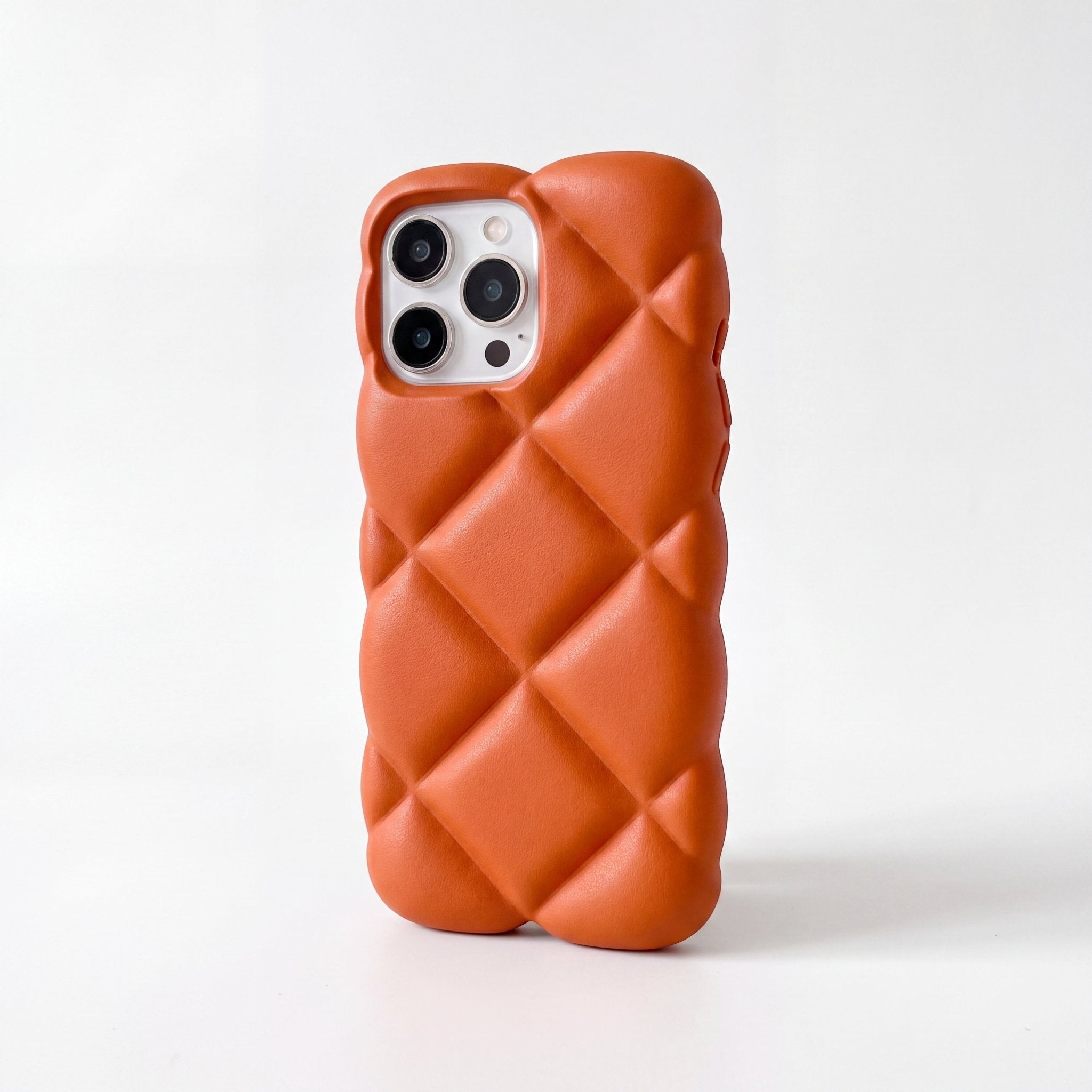 LuxeQuilt Diamond Pattern Shockproof Case for iPhone 11–17 Series - TrendsToLife