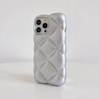LuxeQuilt Diamond Pattern Shockproof Case for iPhone 11–17 Series - TrendsToLife