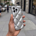 LuxeQuilt Diamond Pattern Shockproof Case for iPhone 11–17 Series - TrendsToLife