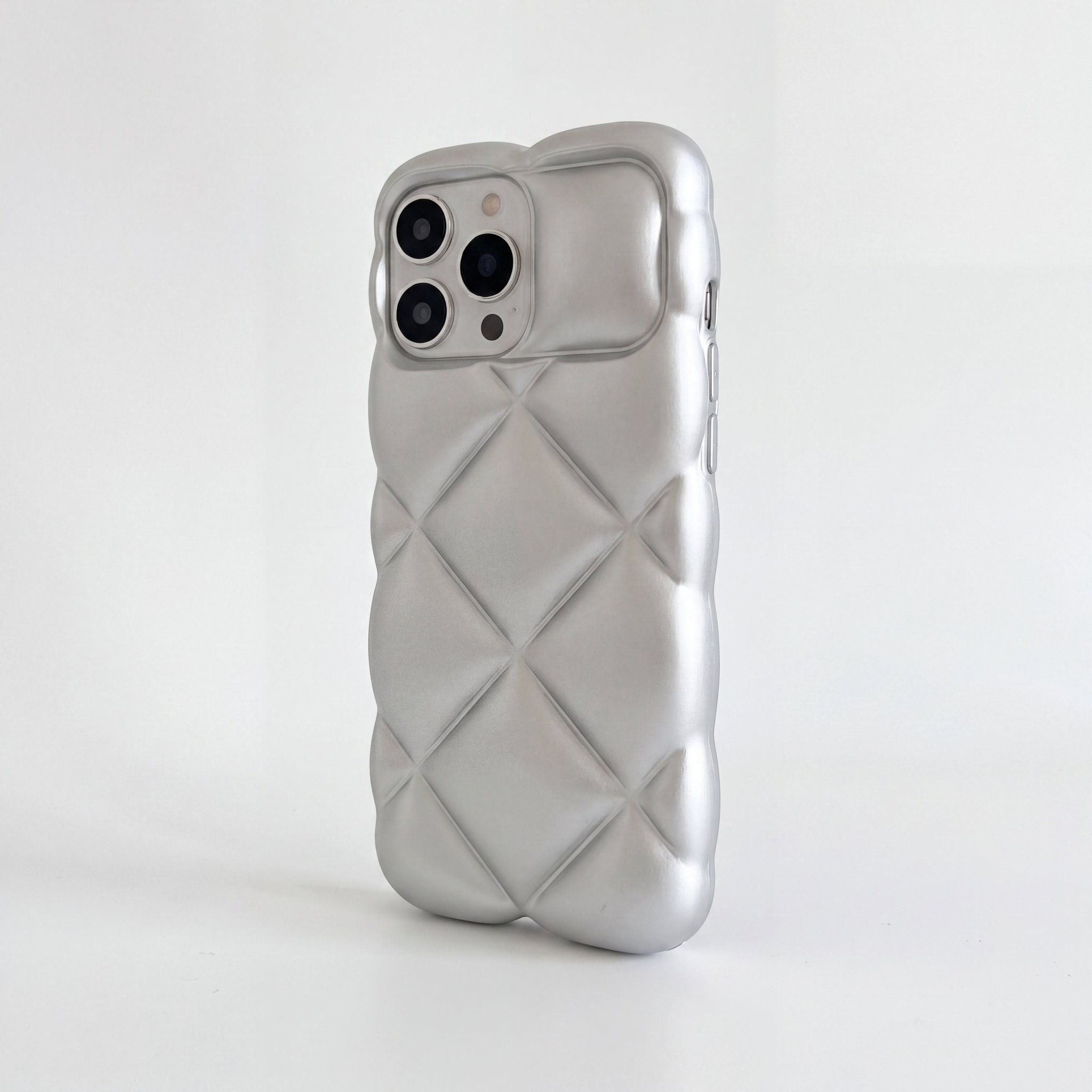 LuxeQuilt Diamond Pattern Shockproof Case for iPhone 11–17 Series - TrendsToLife