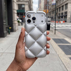 LuxeQuilt Diamond Pattern Shockproof Case for iPhone 11–17 Series - TrendsToLife