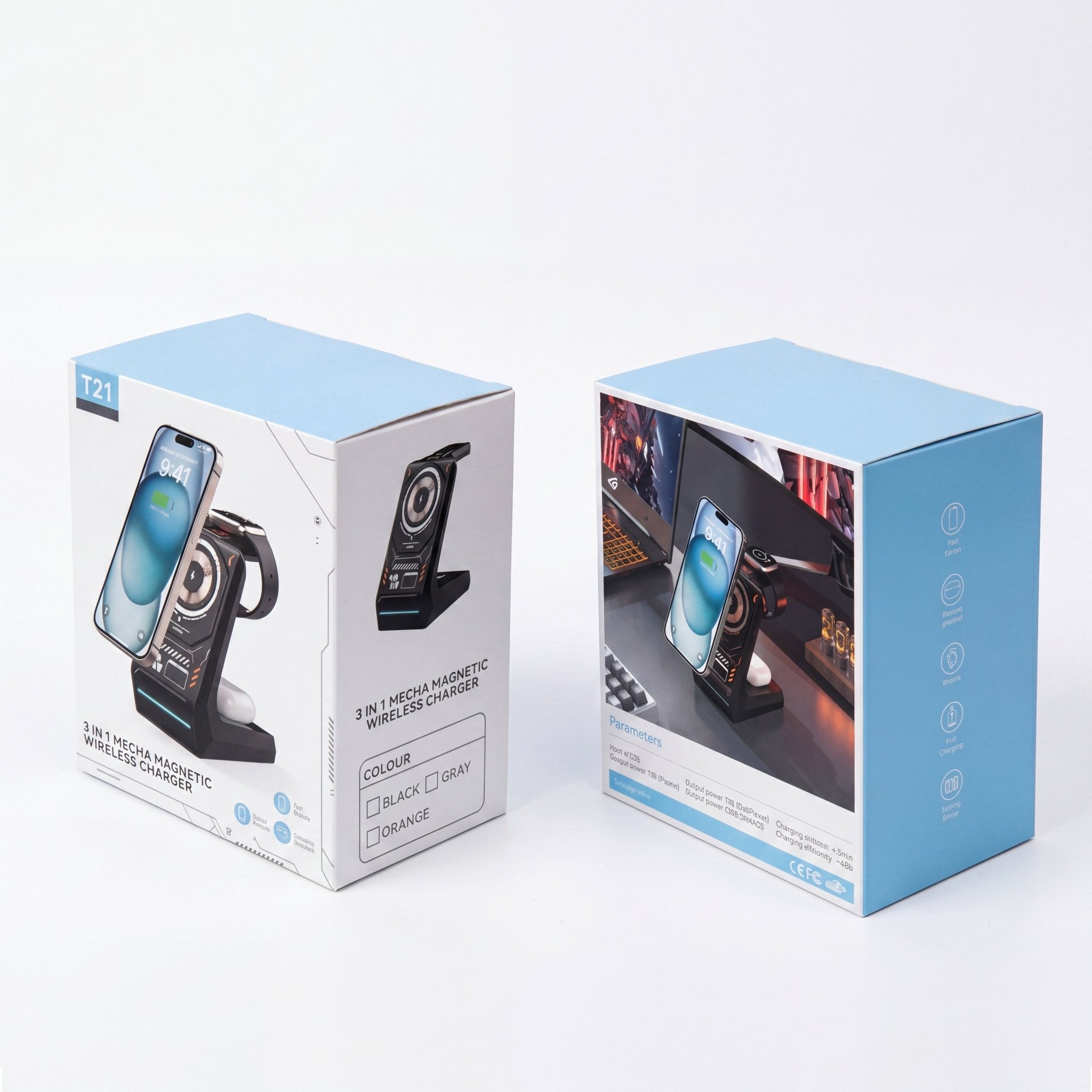 MagCharge Pro Wireless Charger – 3-in-1 Magnetic Charging Station - TrendsToLife