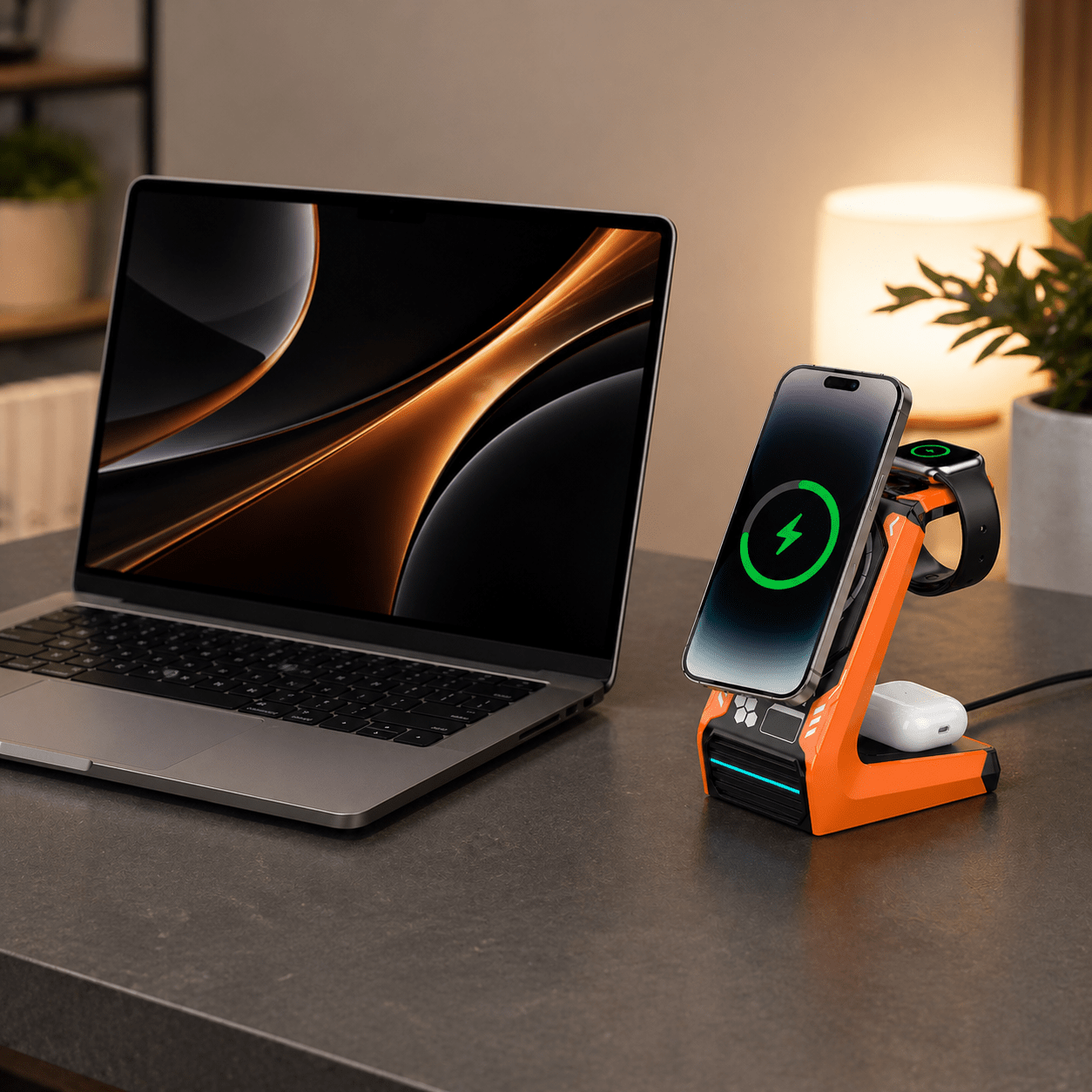 MagCharge Pro Wireless Charger – 3-in-1 Magnetic Charging Station - TrendsToLife
