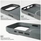 Milano Alcantara Magnetic Soft-Touch Case for iPhone 17 Series - TrendsToLife