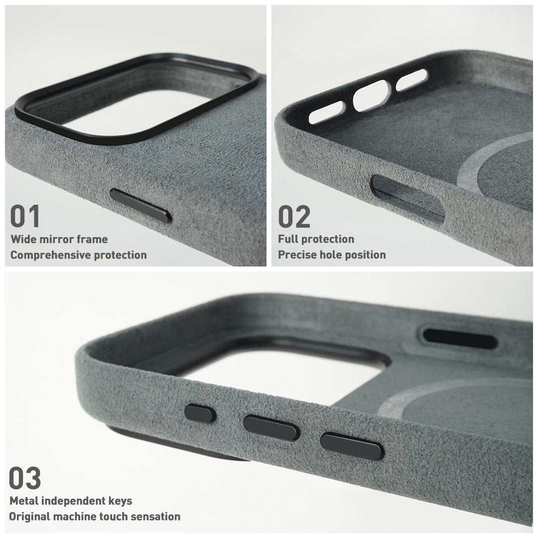 Milano Alcantara Magnetic Soft-Touch Case for iPhone 17 Series - TrendsToLife
