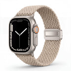 Minimal Woven Loop Watch Band – Magnetic Strap for Apple Watch 38–41mm - TrendsToLife