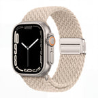 Minimal Woven Loop Watch Band – Magnetic Strap for Apple Watch 38–41mm - TrendsToLife
