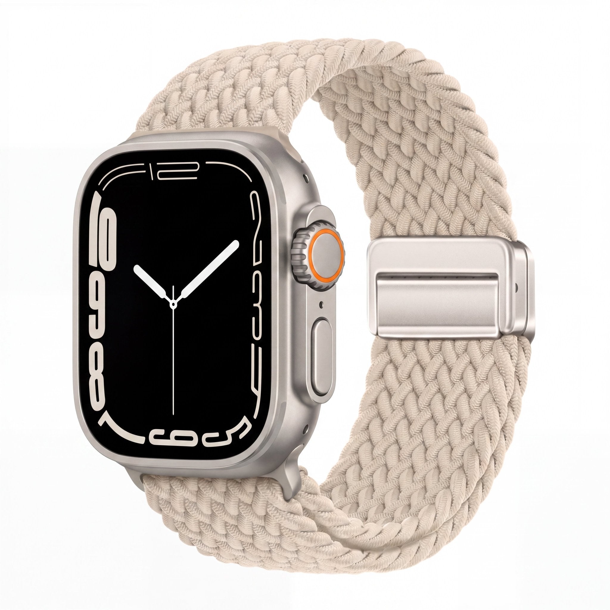 Minimal Woven Loop Watch Band – Magnetic Strap for Apple Watch 38–41mm - TrendsToLife