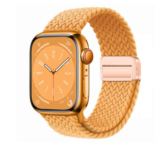 Minimal Woven Loop Watch Band – Magnetic Strap for Apple Watch 38–41mm - TrendsToLife