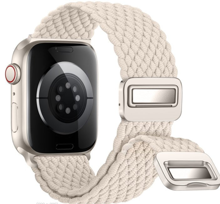 Minimal Woven Loop Watch Band – Magnetic Strap for Apple Watch 38–41mm - TrendsToLife