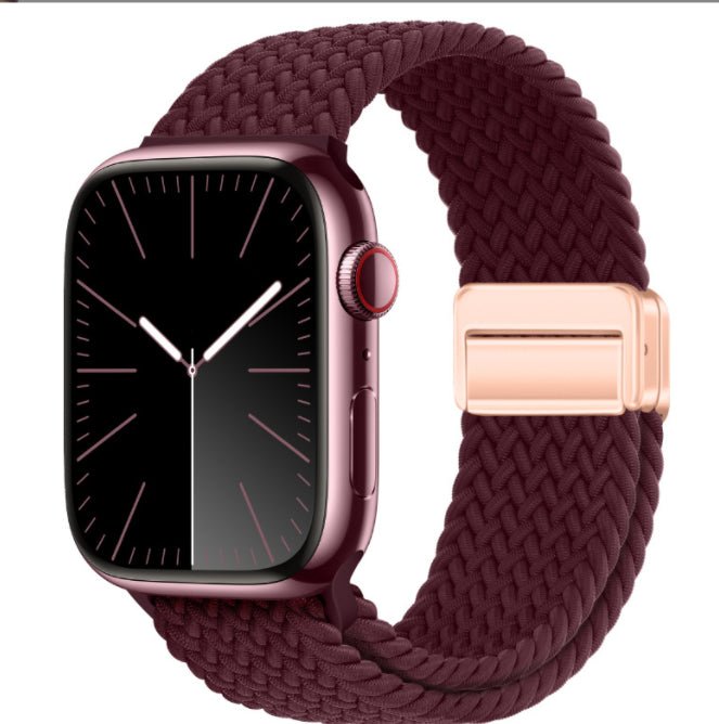 Minimal Woven Loop Watch Band – Magnetic Strap for Apple Watch 38–41mm - TrendsToLife
