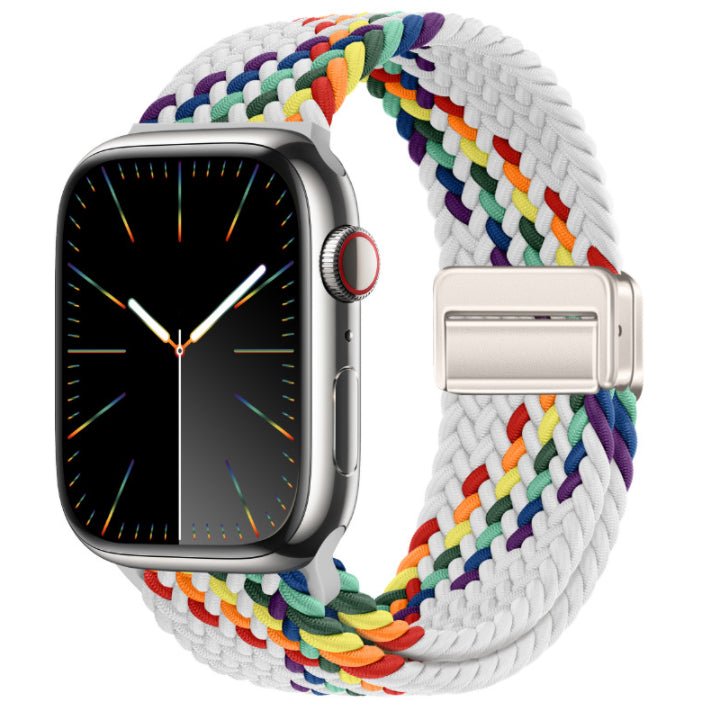 Minimal Woven Loop Watch Band – Magnetic Strap for Apple Watch 38–41mm - TrendsToLife