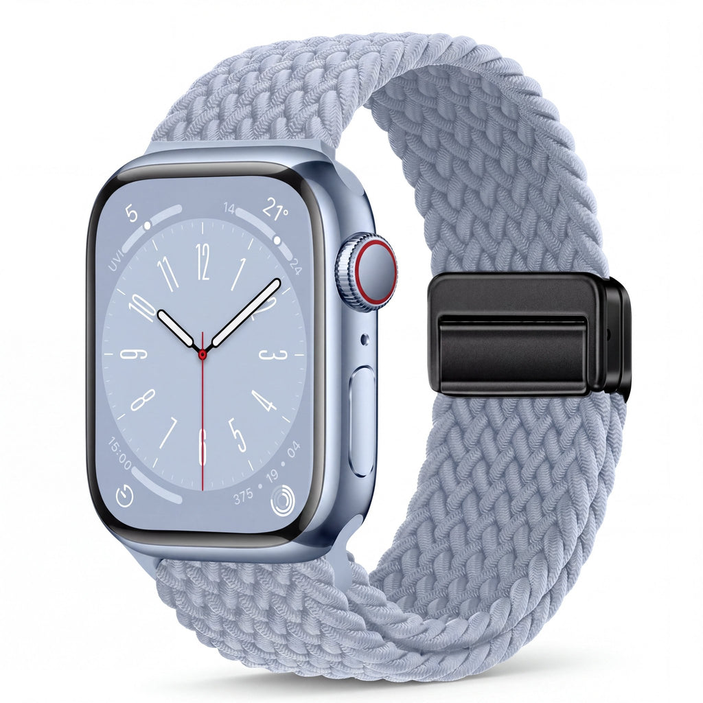 Minimal Woven Loop Watch Band – Magnetic Strap for Apple Watch 38–41mm - TrendsToLife