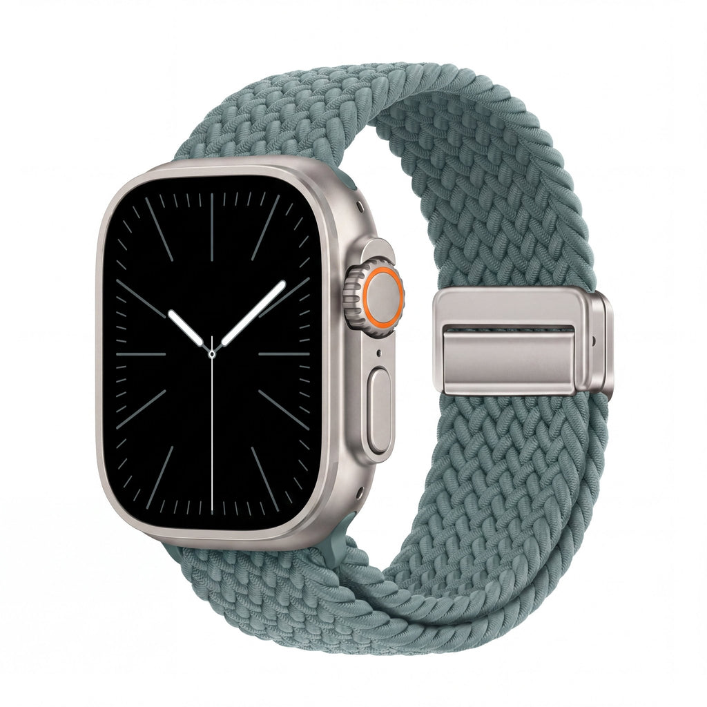 Minimal Woven Loop Watch Band – Magnetic Strap for Apple Watch 38–41mm - TrendsToLife