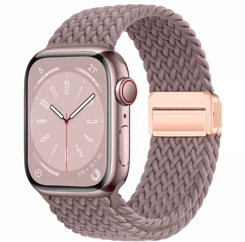 Minimal Woven Loop Watch Band – Magnetic Strap for Apple Watch 38–41mm - TrendsToLife