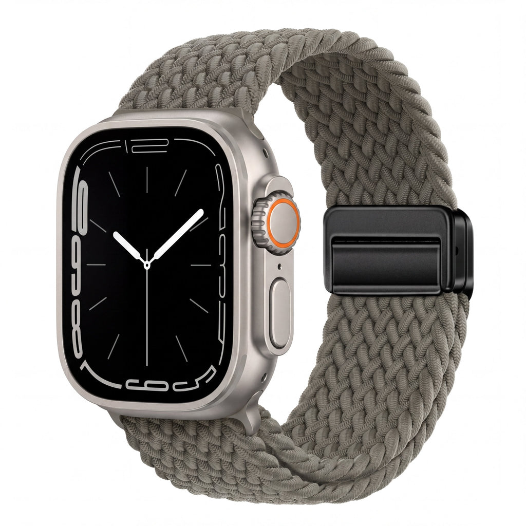 Minimal Woven Loop Watch Band – Magnetic Strap for Apple Watch 38–41mm - TrendsToLife
