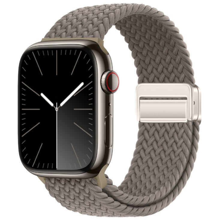 Minimal Woven Loop Watch Band – Magnetic Strap for Apple Watch 38–41mm - TrendsToLife
