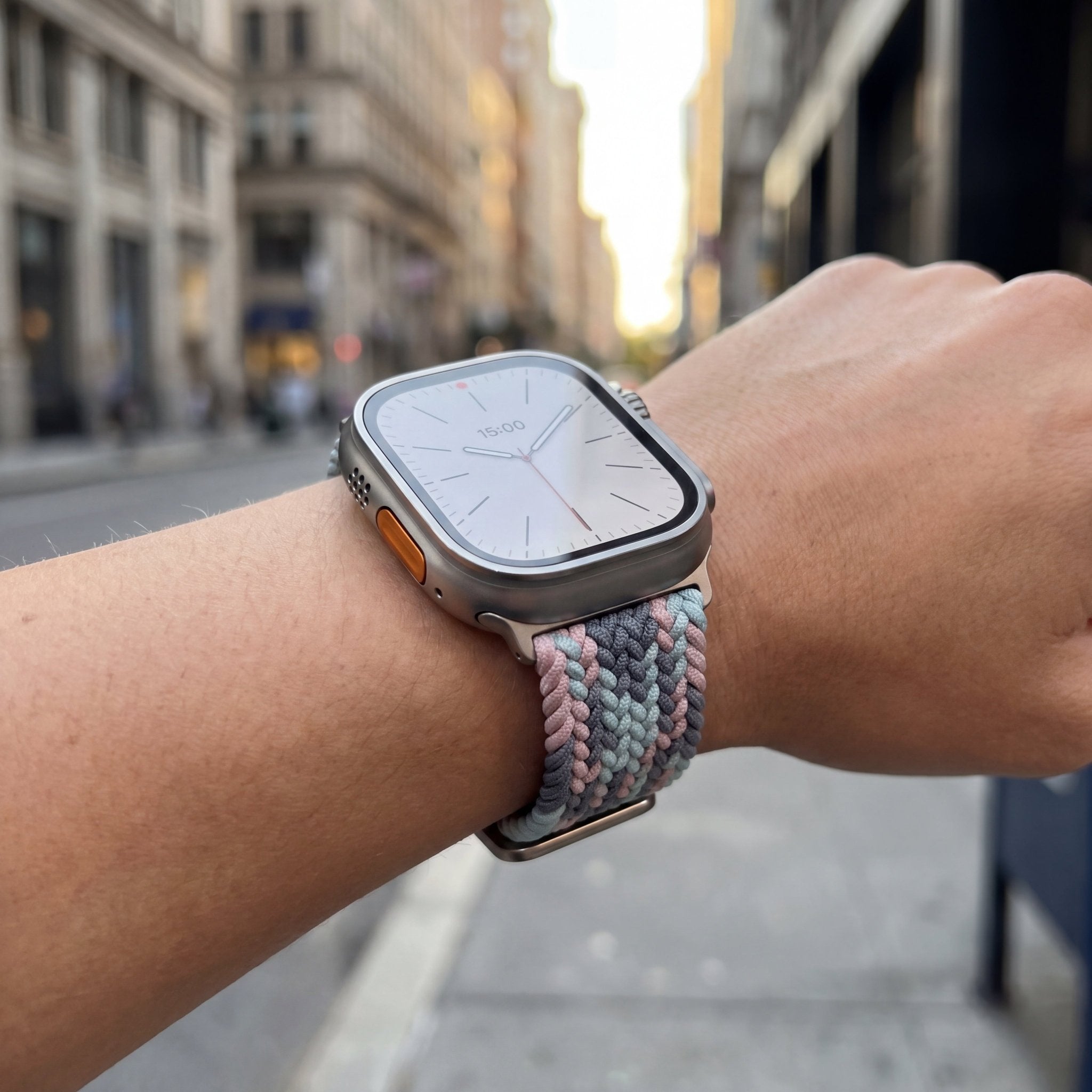 Minimal Woven Loop Watch Band – Magnetic Strap for Apple Watch 38–41mm - TrendsToLife