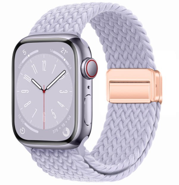 Minimal Woven Loop Watch Band – Magnetic Strap for Apple Watch 38–41mm - TrendsToLife