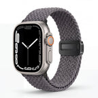 Minimal Woven Loop Watch Band – Magnetic Strap for Apple Watch 38–41mm - TrendsToLife