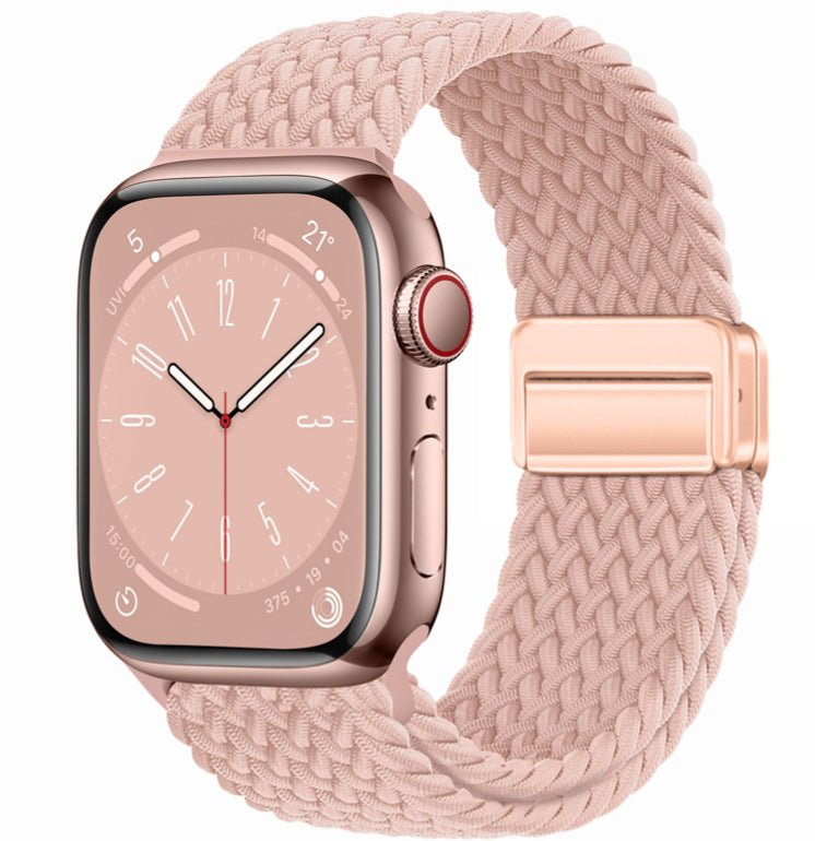 Minimal Woven Loop Watch Band – Magnetic Strap for Apple Watch 38–41mm - TrendsToLife