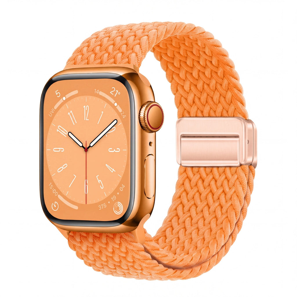 Minimal Woven Loop Watch Band – Magnetic Strap for Apple Watch 38–41mm - TrendsToLife