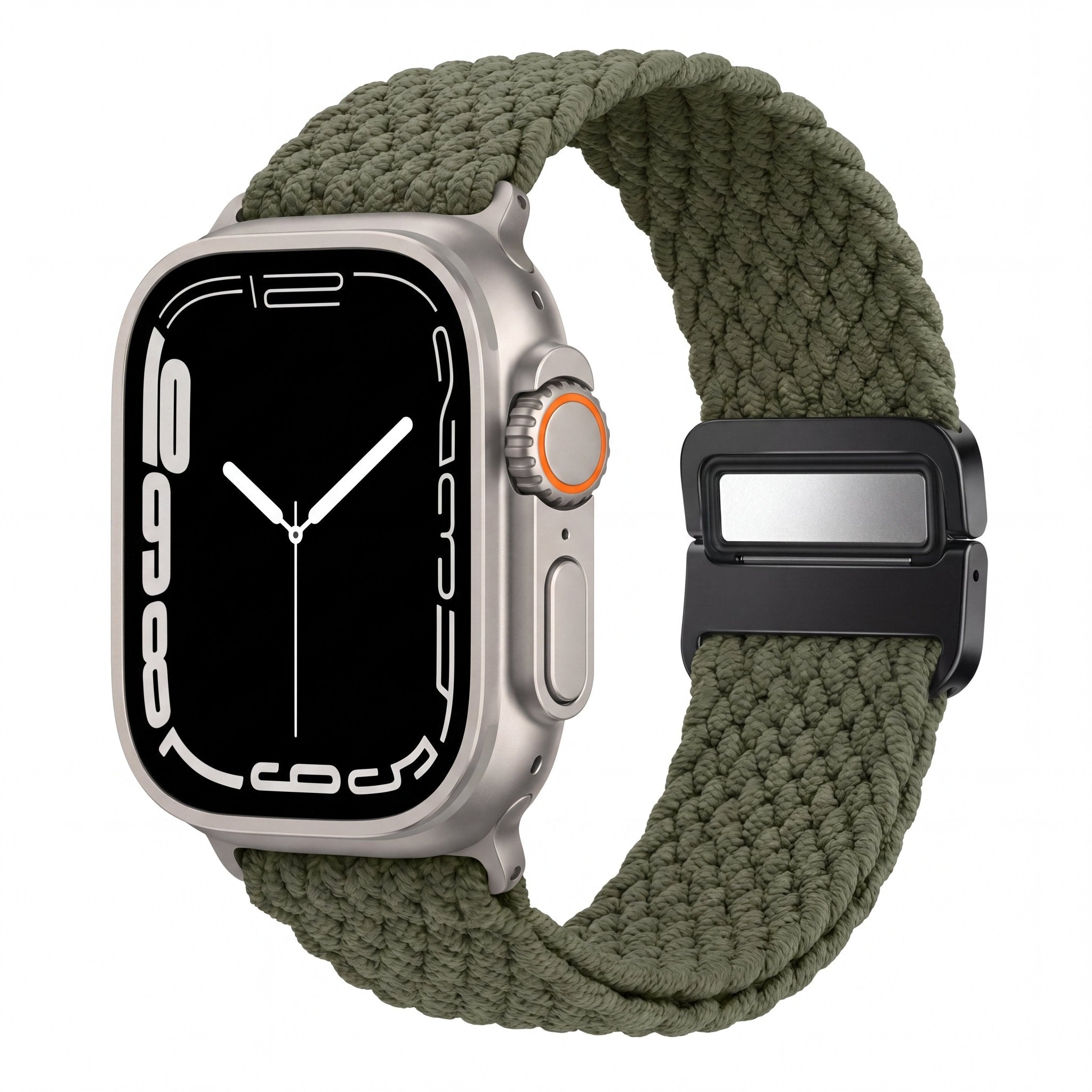 Minimal Woven Loop Watch Band – Magnetic Strap for Apple Watch 38–41mm - TrendsToLife