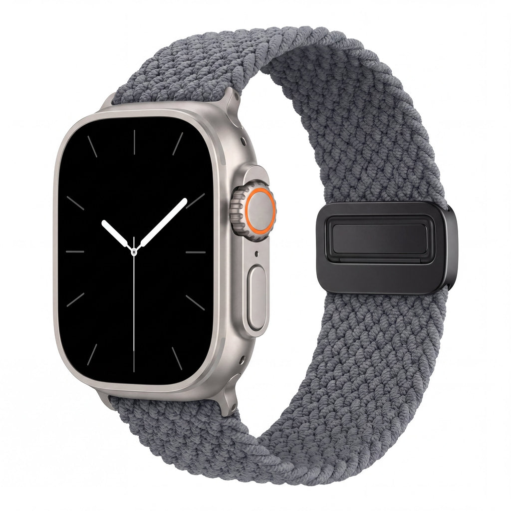 Minimal Woven Loop Watch Band – Magnetic Strap for Apple Watch 38–41mm - TrendsToLife