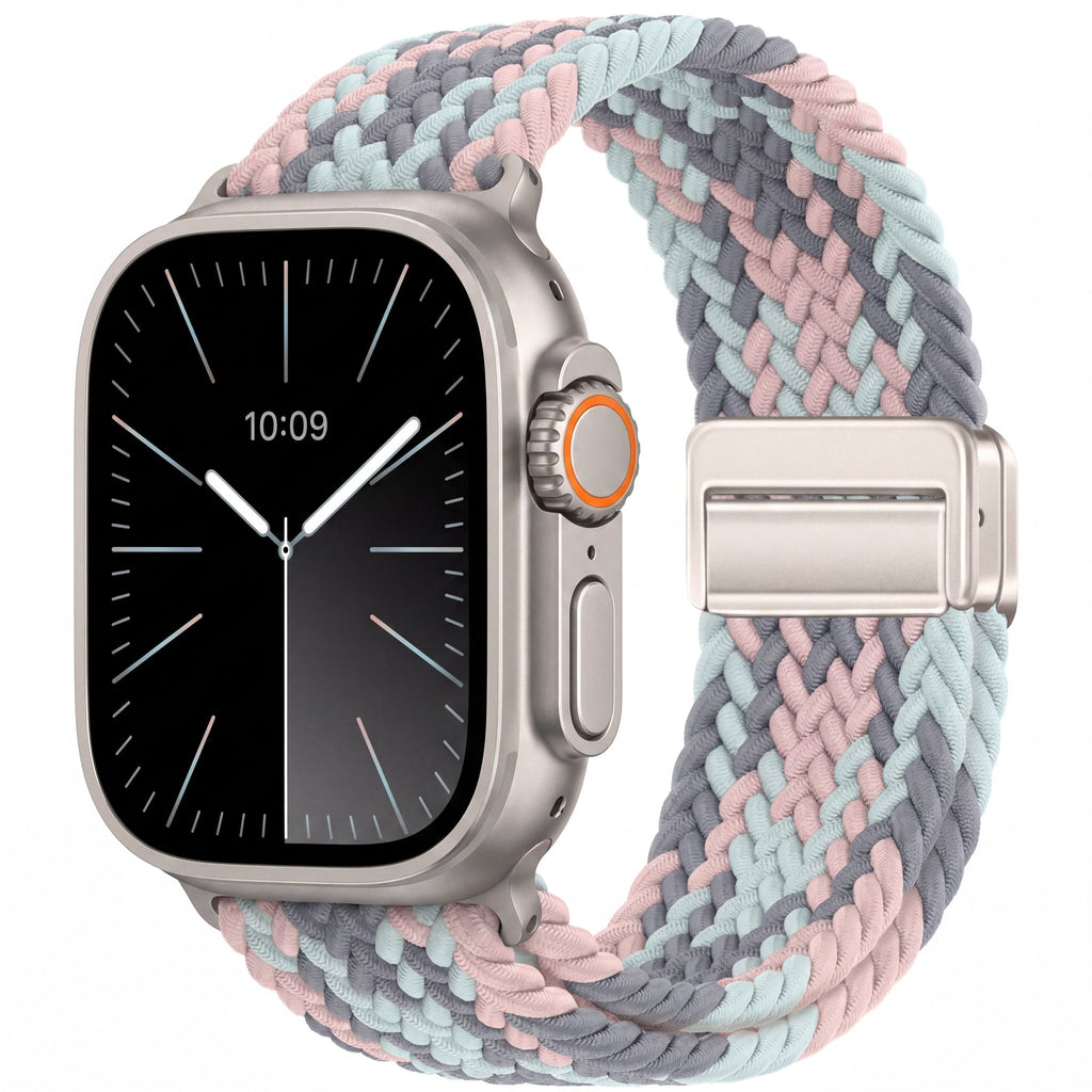 Minimal Woven Loop Watch Band – Magnetic Strap for Apple Watch 38–41mm - TrendsToLife