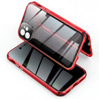 MirrorGuard Magnetic Double-Sided Privacy Glass Case for iPhone 15 - TrendsToLife