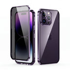 MirrorGuard Magnetic Double-Sided Privacy Glass Case for iPhone 15 - TrendsToLife
