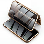 MirrorGuard Magnetic Double-Sided Privacy Glass Case for iPhone 15 - TrendsToLife