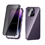 MirrorGuard Magnetic Double-Sided Privacy Glass Case for iPhone 15 - TrendsToLife