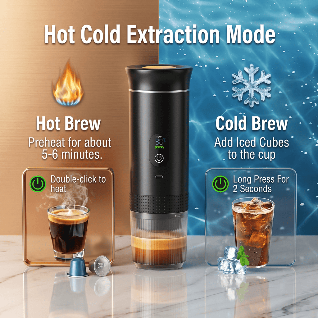 NomadBrew Pro Portable Electric Espresso Machine for Travel and Car - TrendsToLife