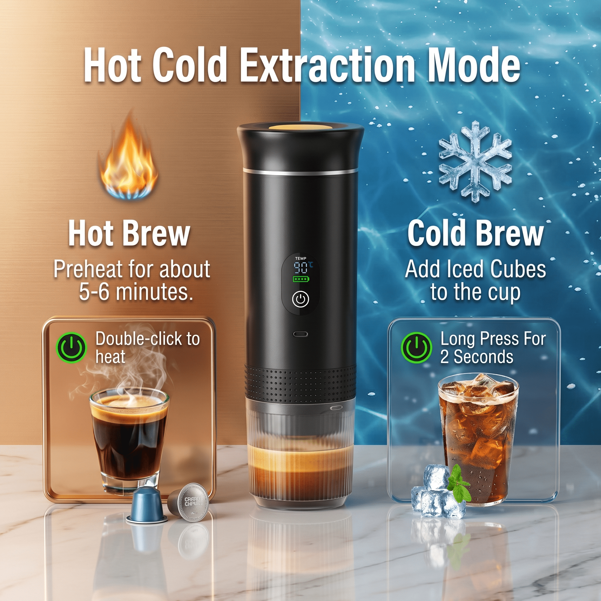 NomadBrew Pro Portable Electric Espresso Machine for Travel and Car - TrendsToLife