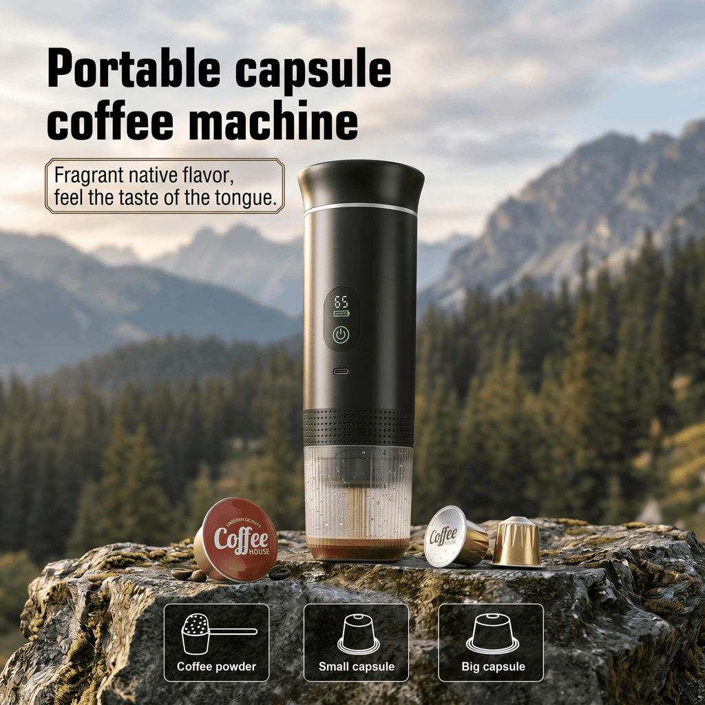 NomadBrew Pro Portable Electric Espresso Machine for Travel and Car - TrendsToLife