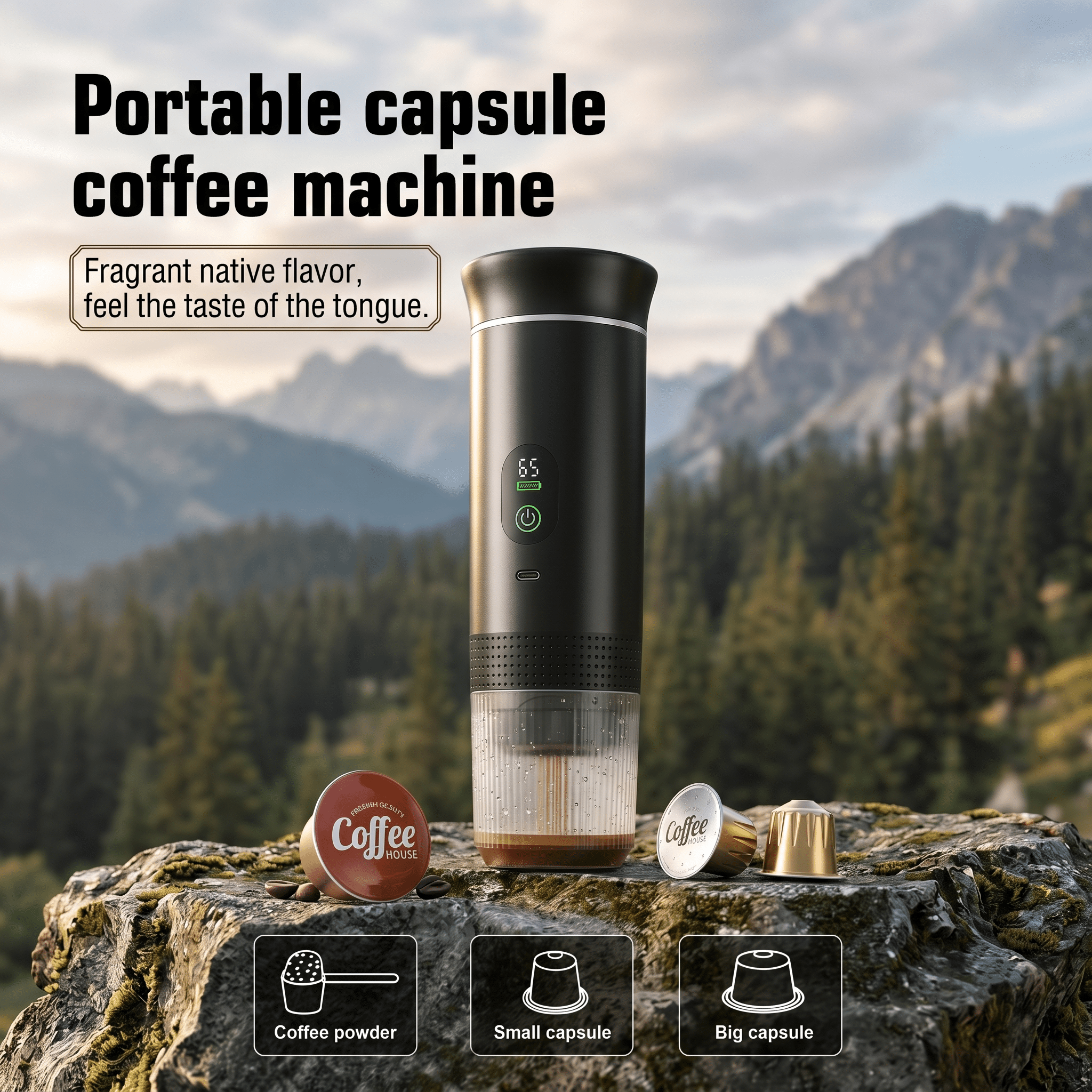 NomadBrew Pro Portable Electric Espresso Machine for Travel and Car - TrendsToLife