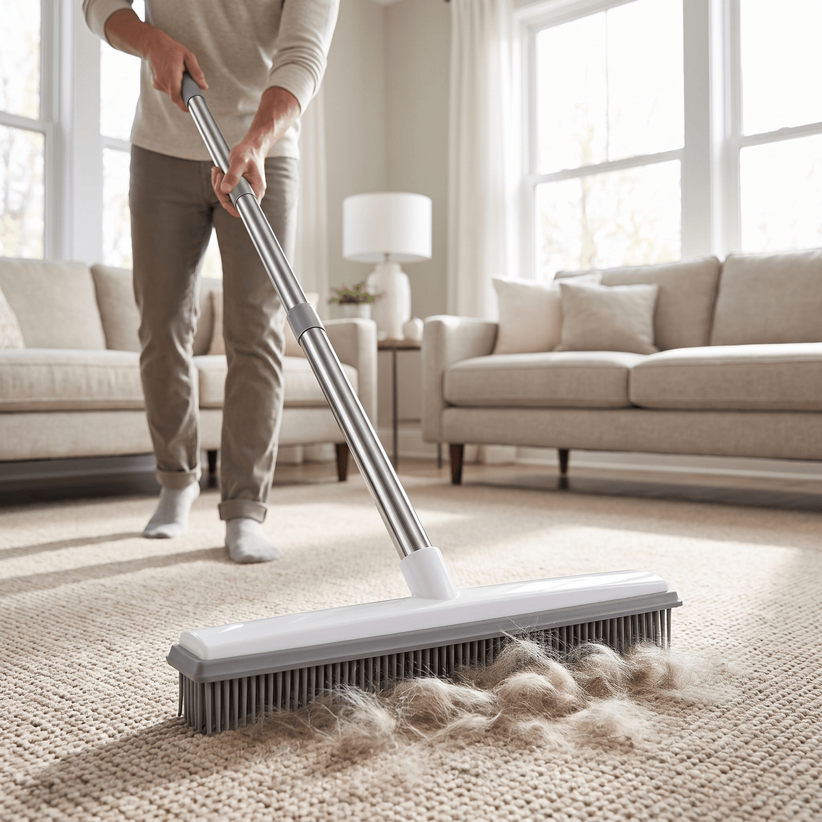 Pet Hair Rubber Carpet Broom - TrendsToLife